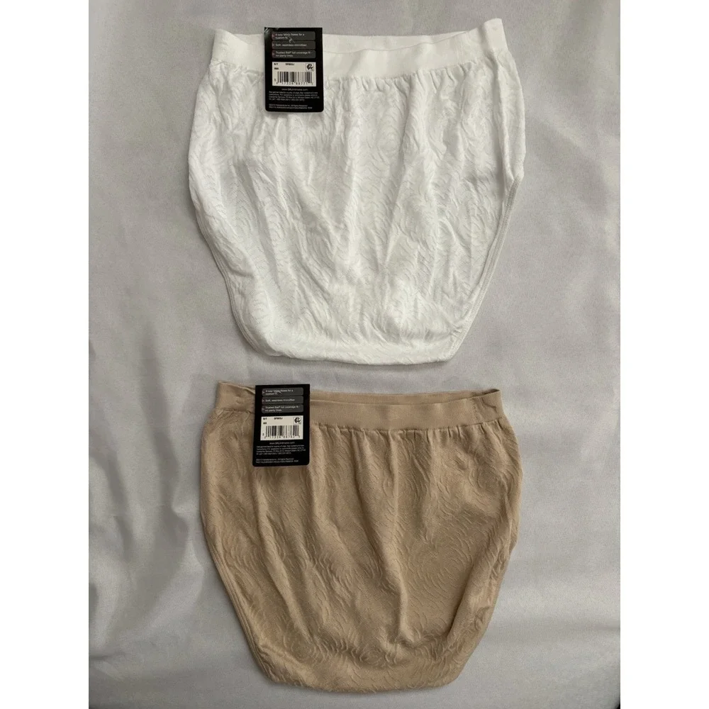NEW Bali Comfort Revolution Seamless Multi Brief 2 Pair DF803J Women's Size 6/7